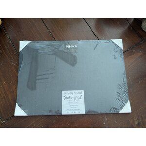 Boska Slate Serving Board For Cheese & Tapas Lightweight Design Anti-Slip Feet 2